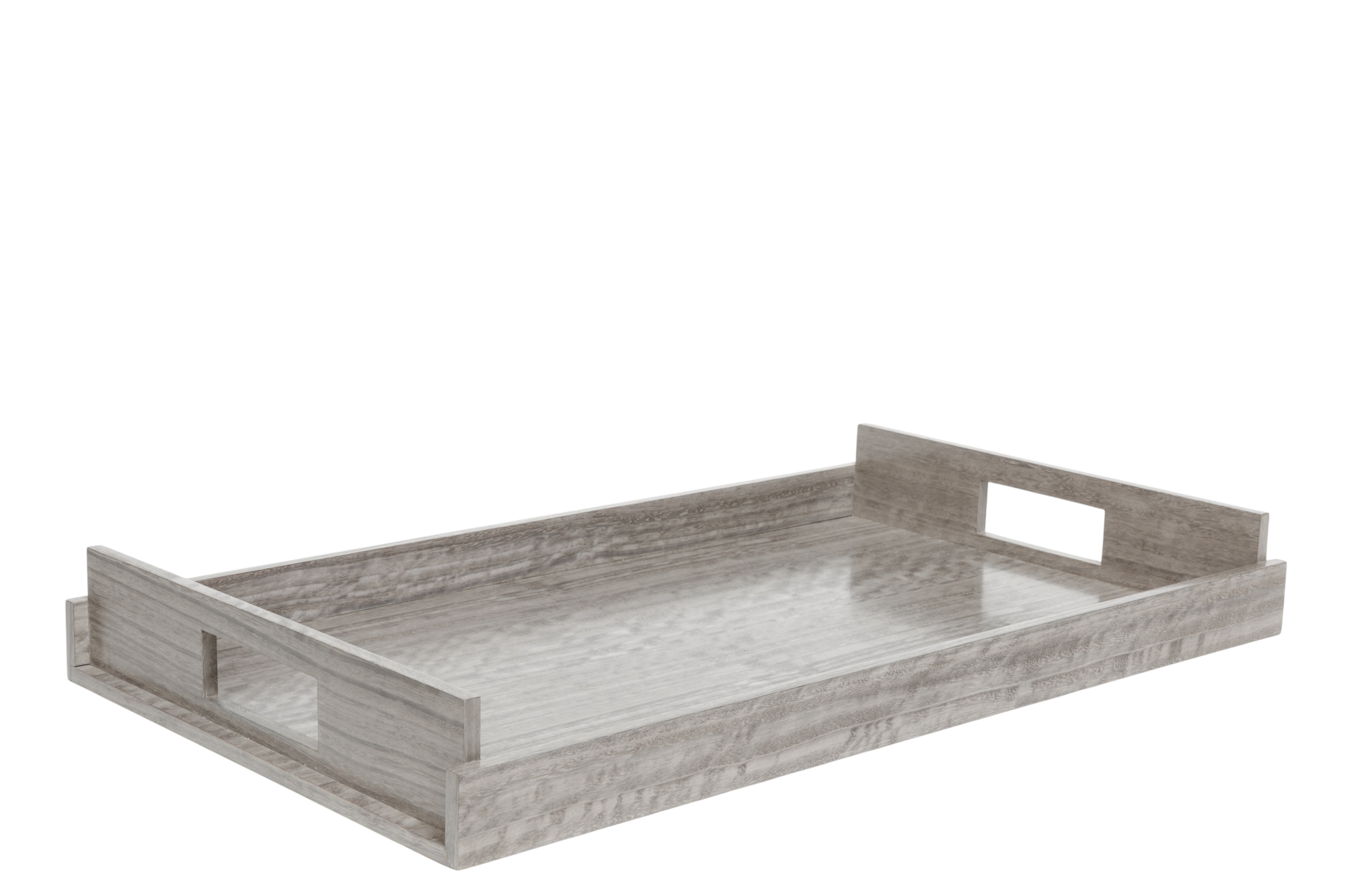 Nest of Wood Trays - Sterling Grey