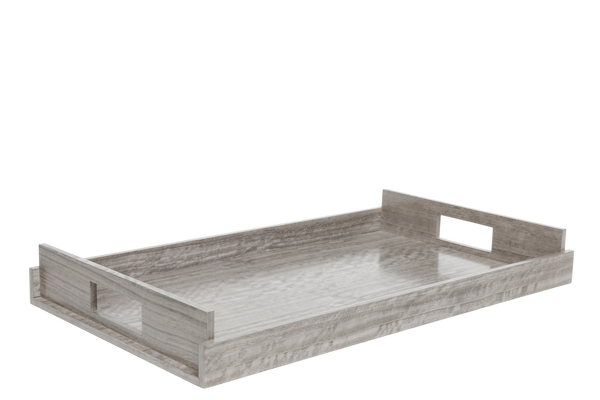 Nest of Wood Trays - Sterling Grey