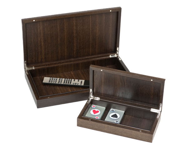 Lying Down Storage Boxes - Large - Smoked Oak