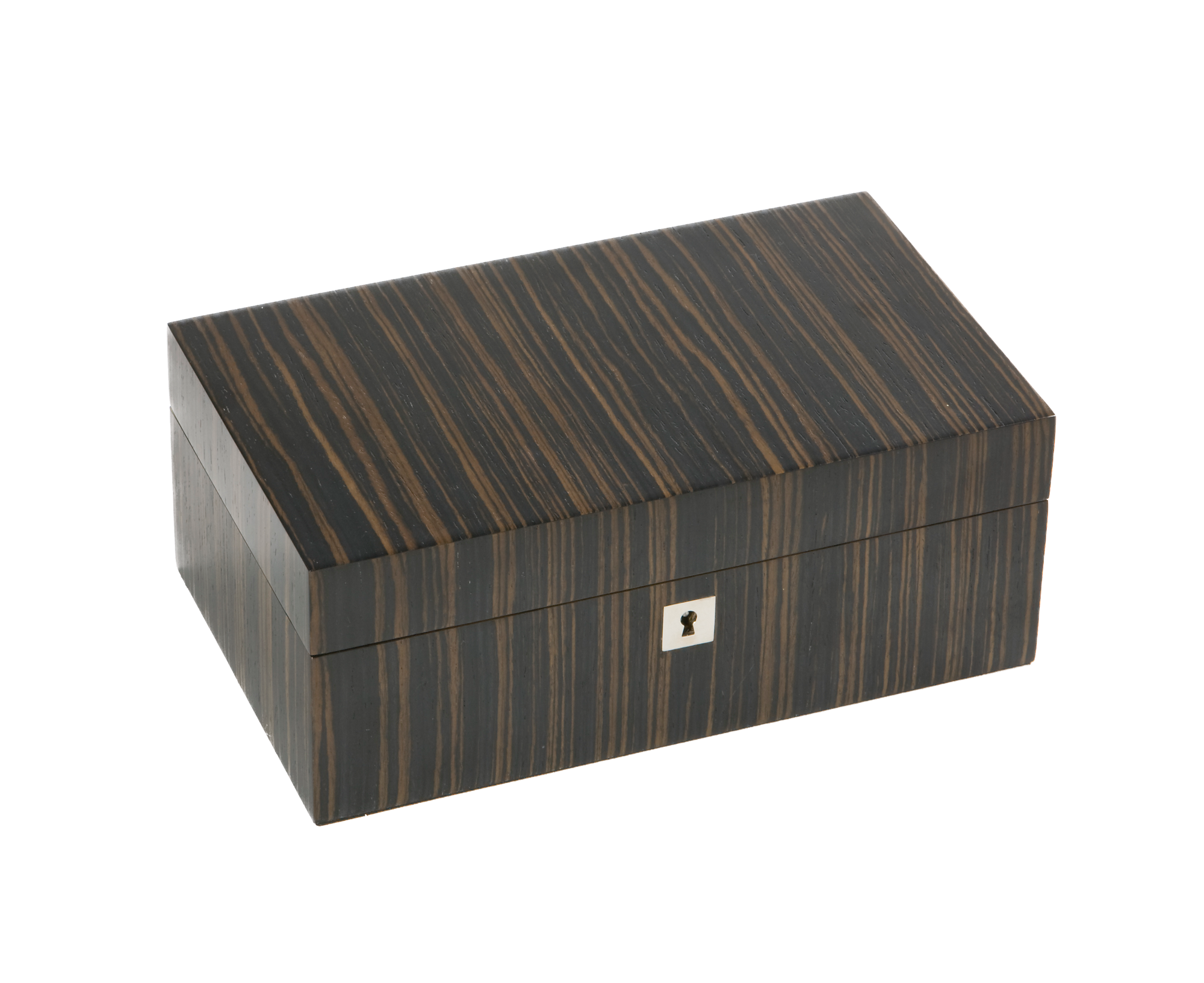 handcrafted dark ebony jewellery box rare wood luxury gift UK