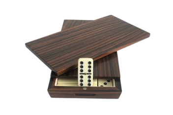 Royal Ebony Macassar Exclusive Creations Dominoes Set