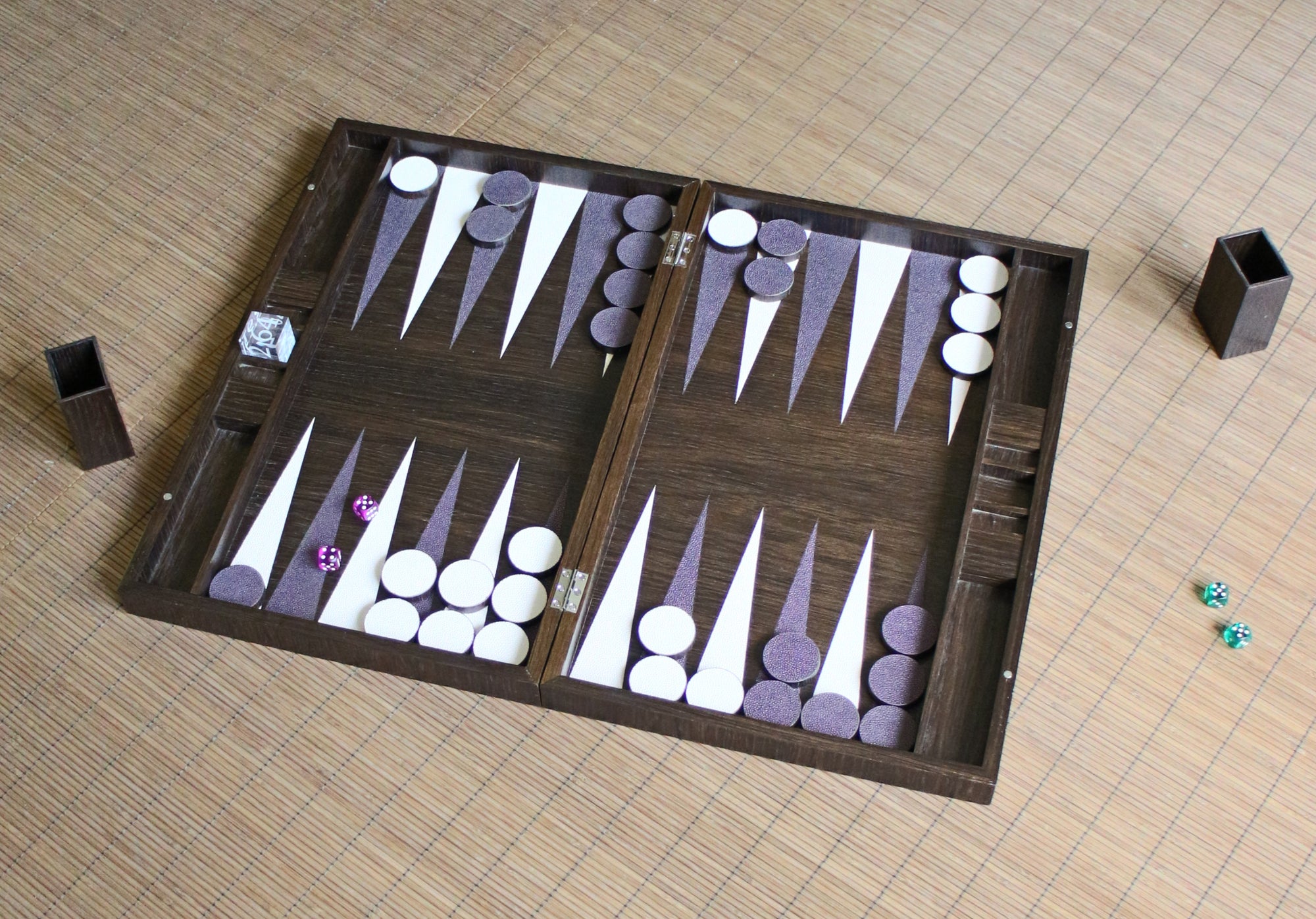 Backgammon Sets & Boards - Smoked Oak