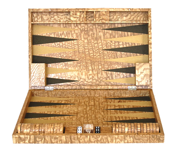 Tamo Ash Exclusive Creations Backgammon Set (Copper Black & Gold)