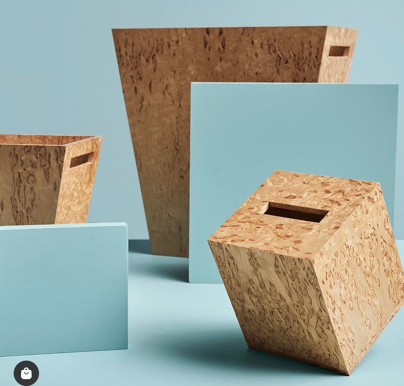 Karelian Birch Exclusive Creations Bathroom Accessories Sets