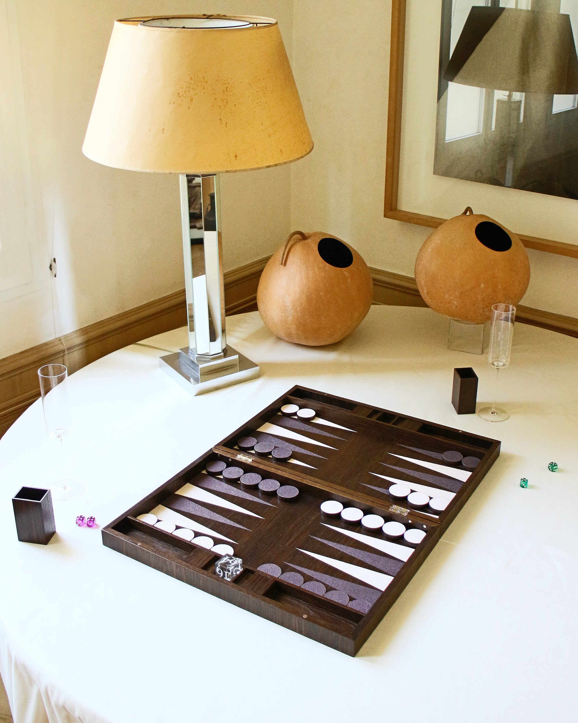 Backgammon Sets & Boards - Smoked Oak