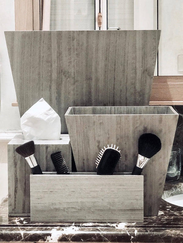 Bathroom Accessories Set - Sterling Grey