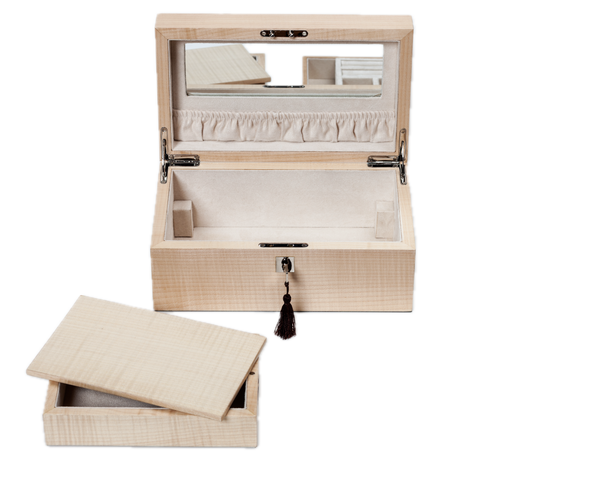 Figured Sycamore Exclusive Creations Jewellery Box