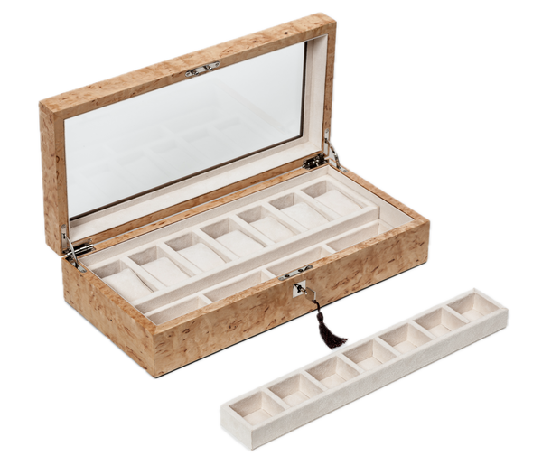 Karelian Birch Exclusive Creations Watch Box
