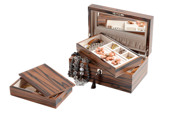 Royal Ebony Macassar Exclusive Creations Jewellery Box