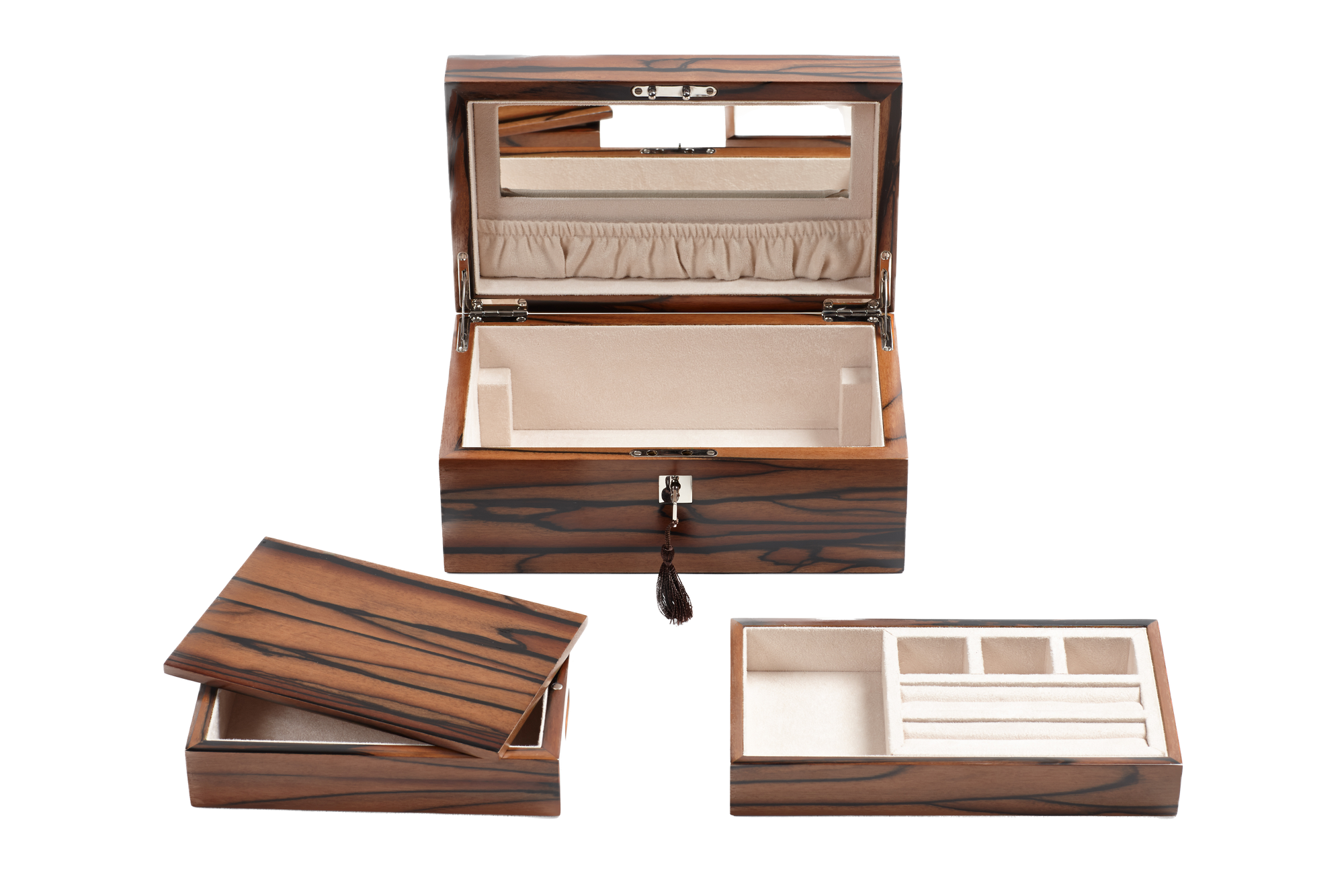 Royal Ebony Macassar Exclusive Creations Jewellery Box