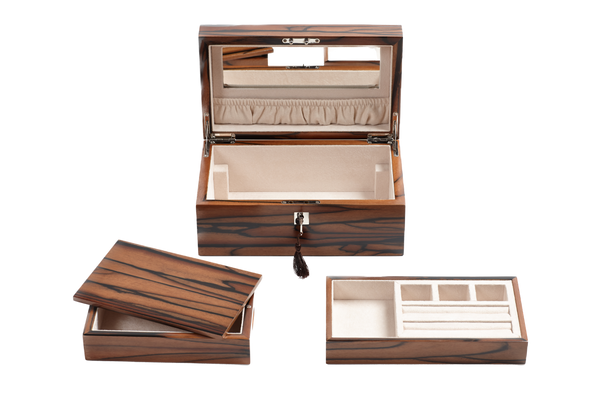 Royal Ebony Macassar Exclusive Creations Jewellery Box