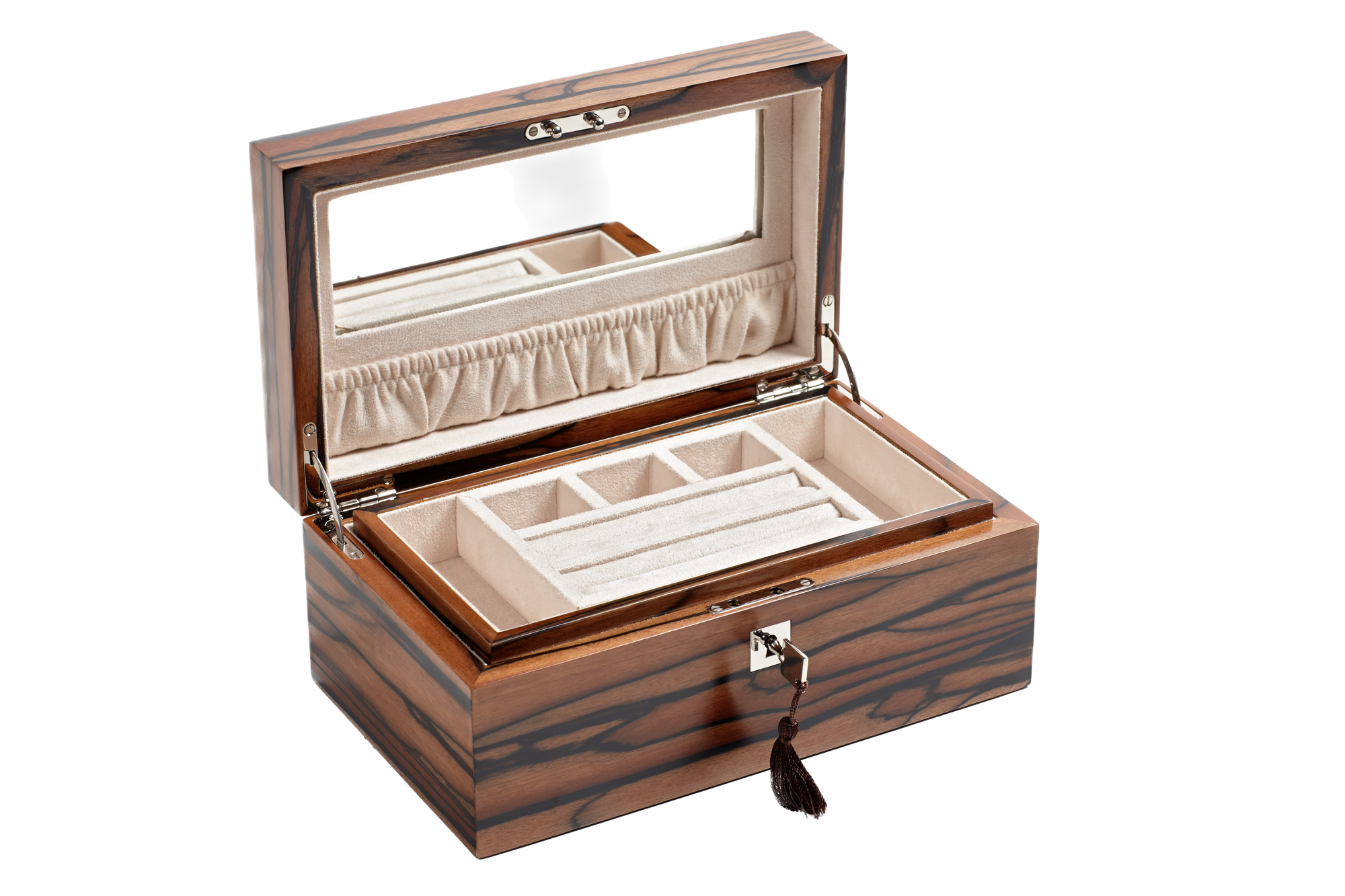Royal Ebony Macassar Exclusive Creations Jewellery Box