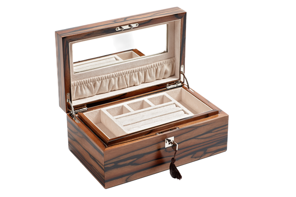 Royal Ebony Macassar Exclusive Creations Jewellery Box