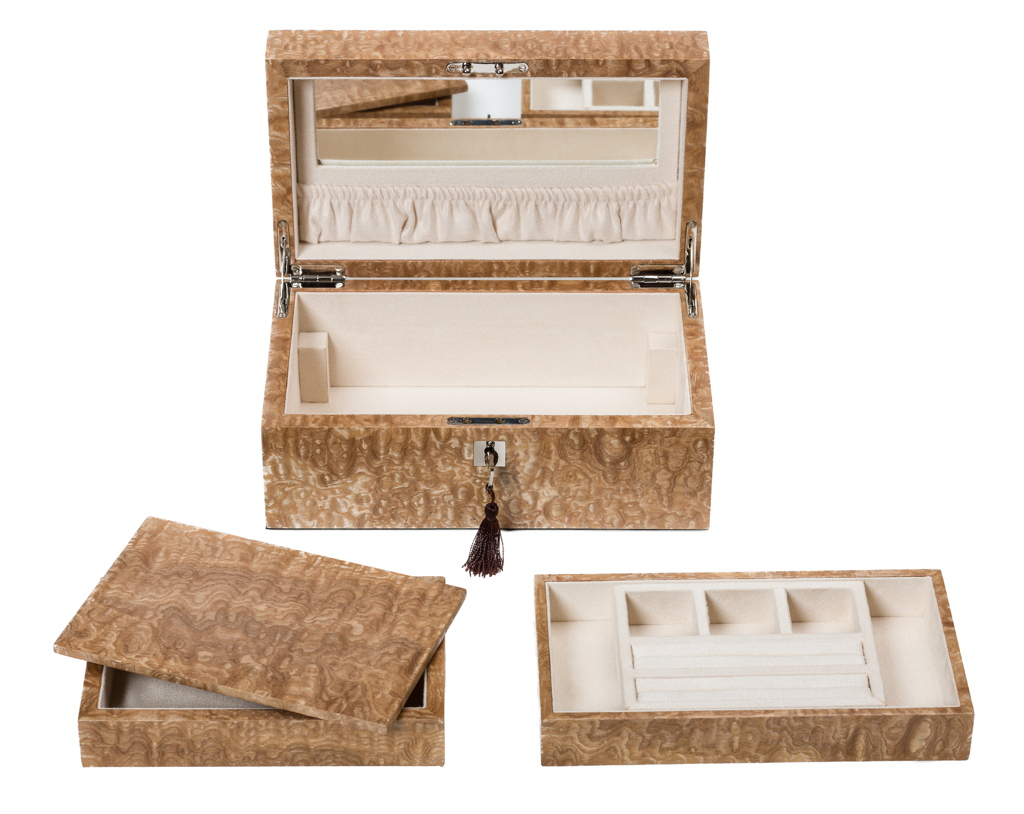Japanese Tamo Ash Exclusive Creations Jewellery Box