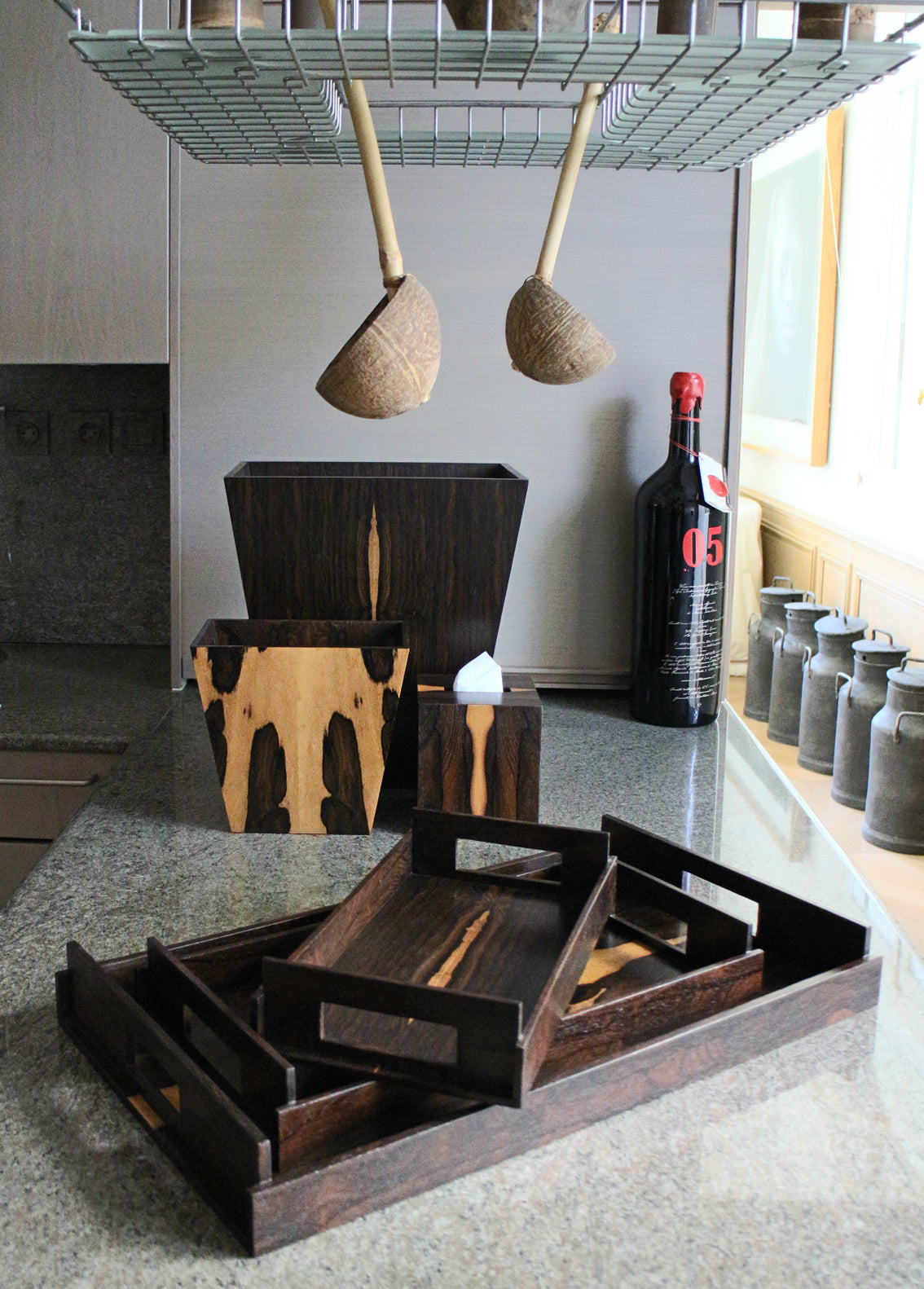 Ziricote Exclusive Creations Mini Bin