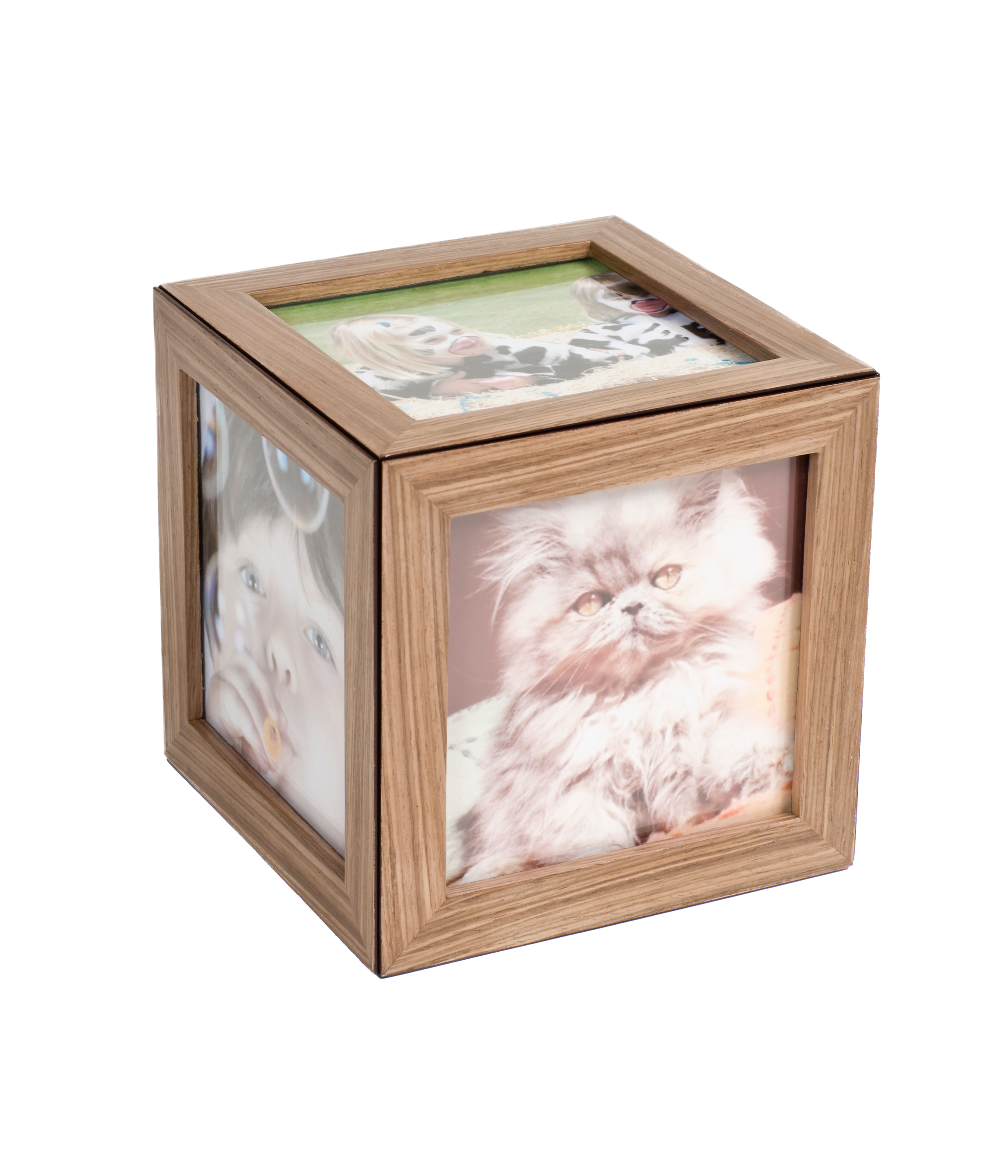 Set of THREE Large Photo Cubes