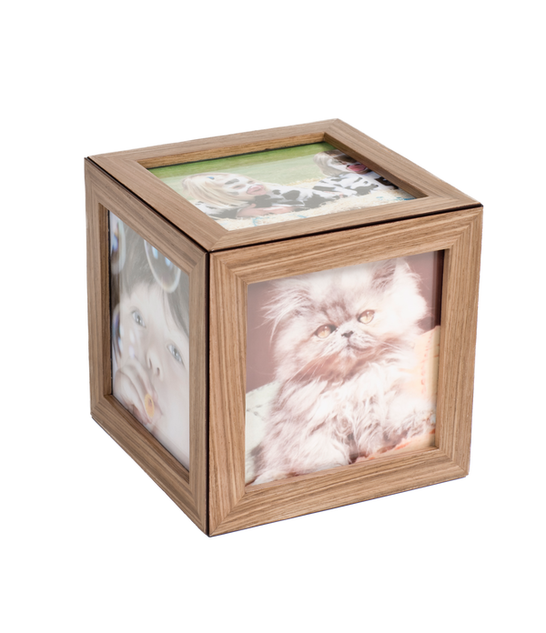 Large Photo Cubes - Warm Walnut