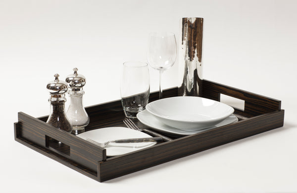 LARGE Wood Trays - Dark Ebony