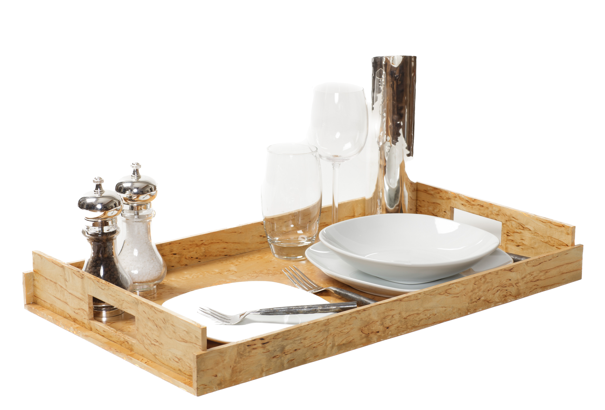 LARGE Wood Trays - Karelian Birch Exclusive Creations