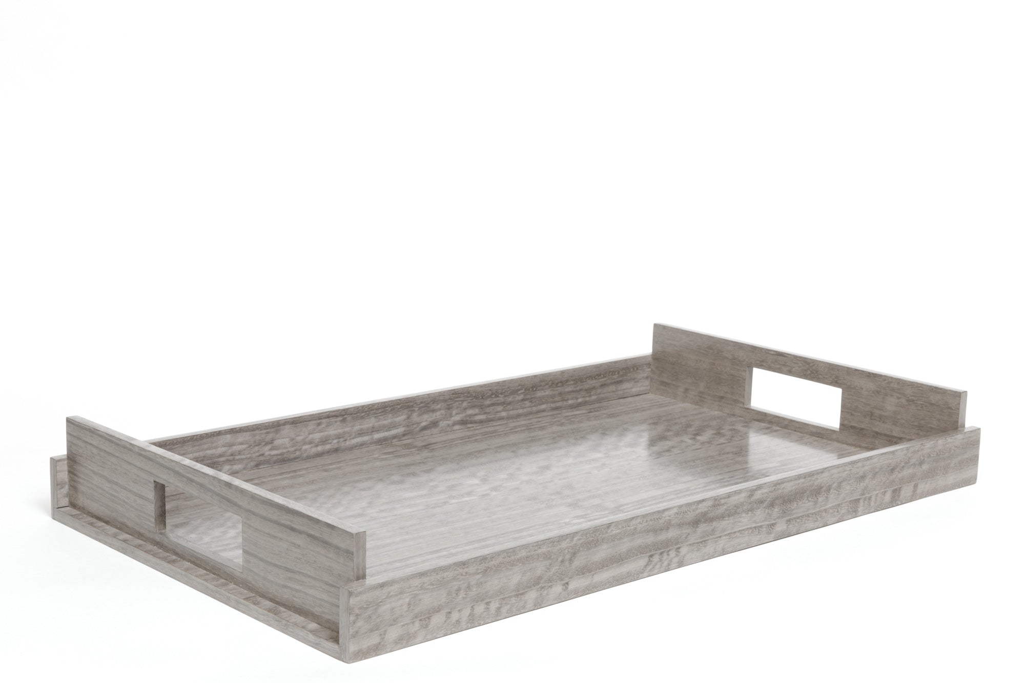 Nest of Wood Trays - Sterling Grey