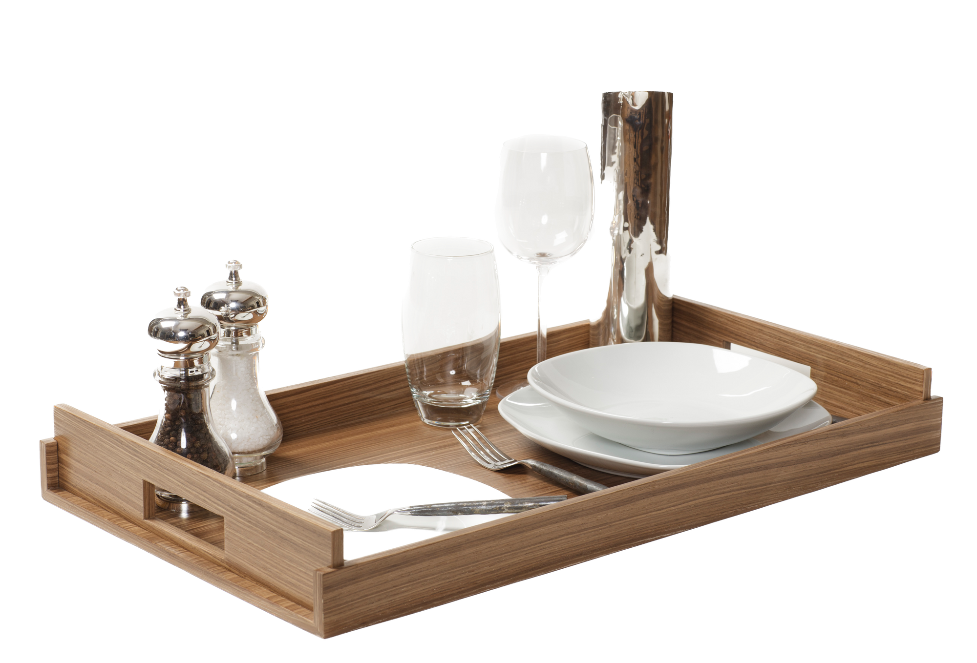 Nest of Wood Trays - Warm Walnut