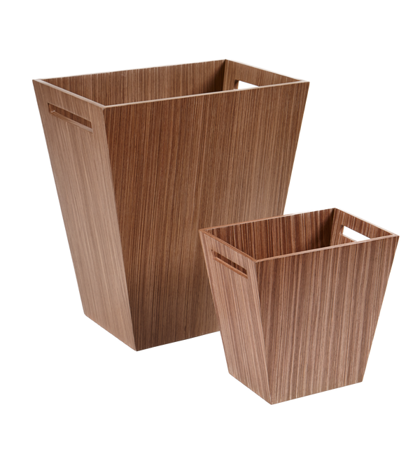 Mini Bins - Warm Walnut Wood