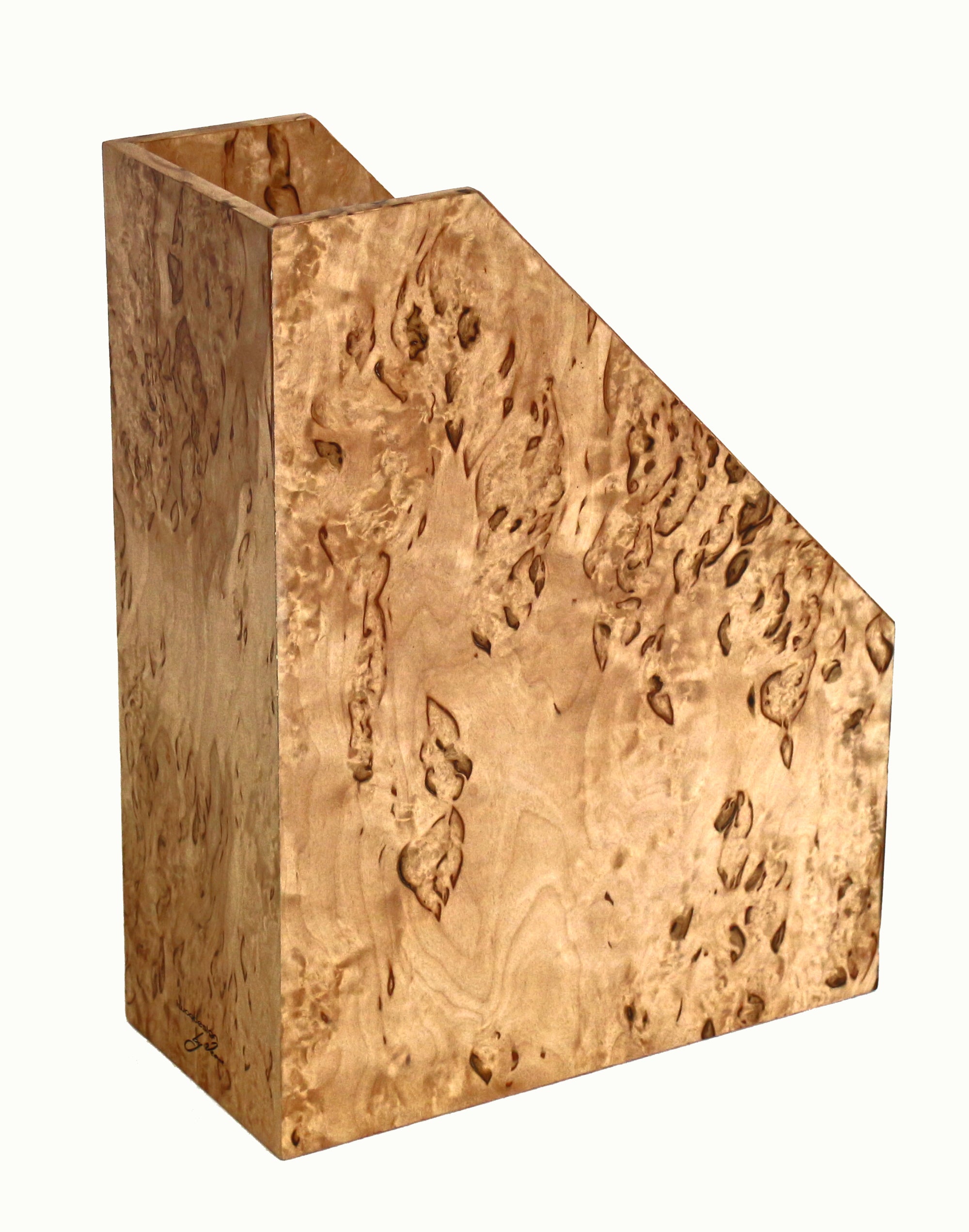 Karelian Birch Exclusive Creations Magazine Holder