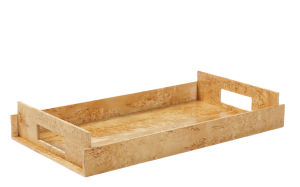 Karelian Birch Exclusive Creations Nest of Trays