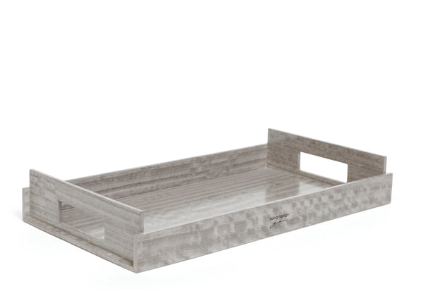 MEDIUM Wood Trays - Sterling Grey
