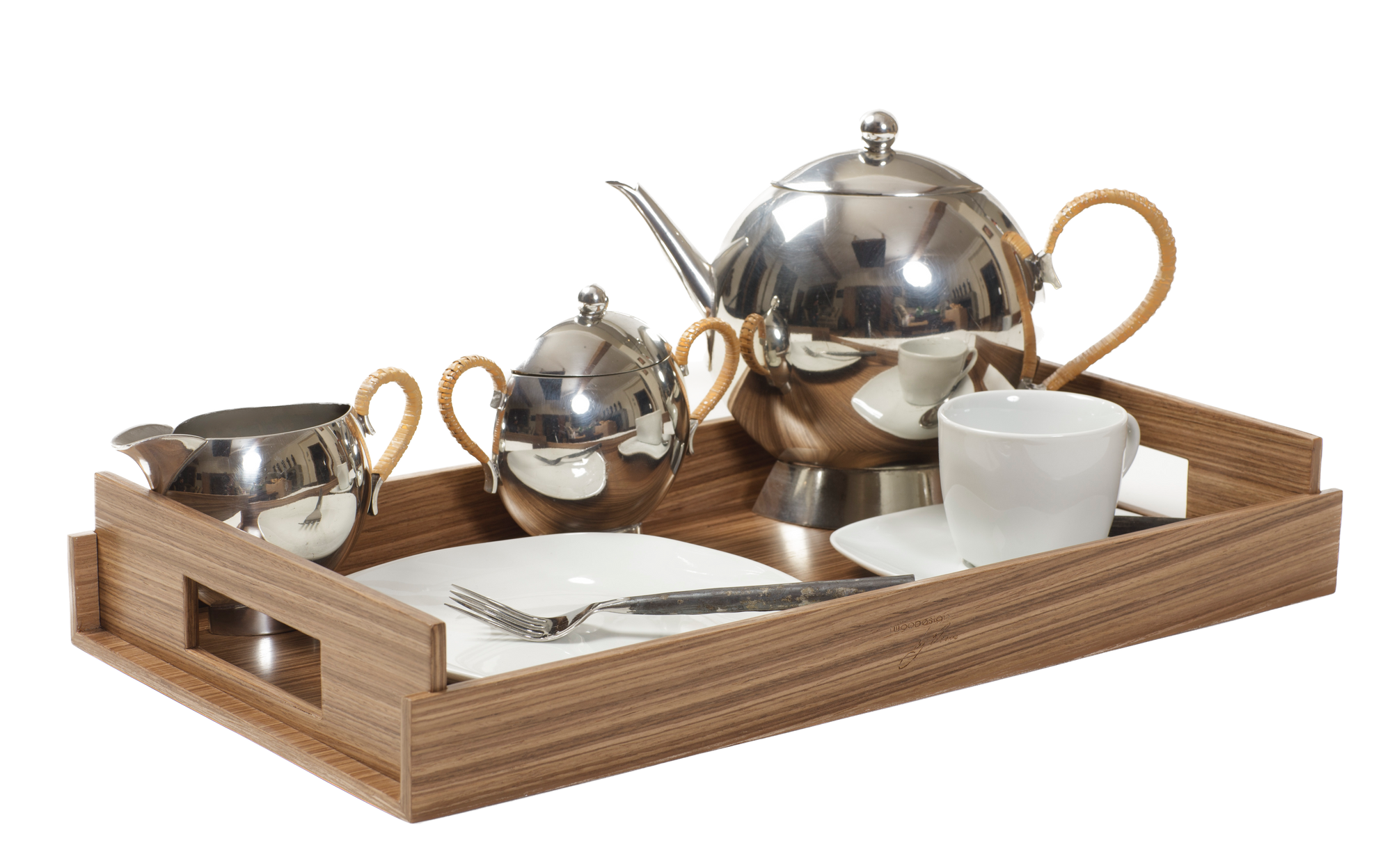 Nest of Wood Trays - Warm Walnut