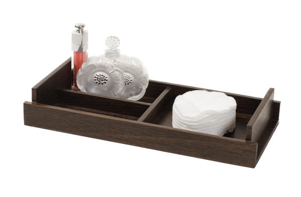 handcrafted smoked oak coin tray rare wood luxury desk accessory UK