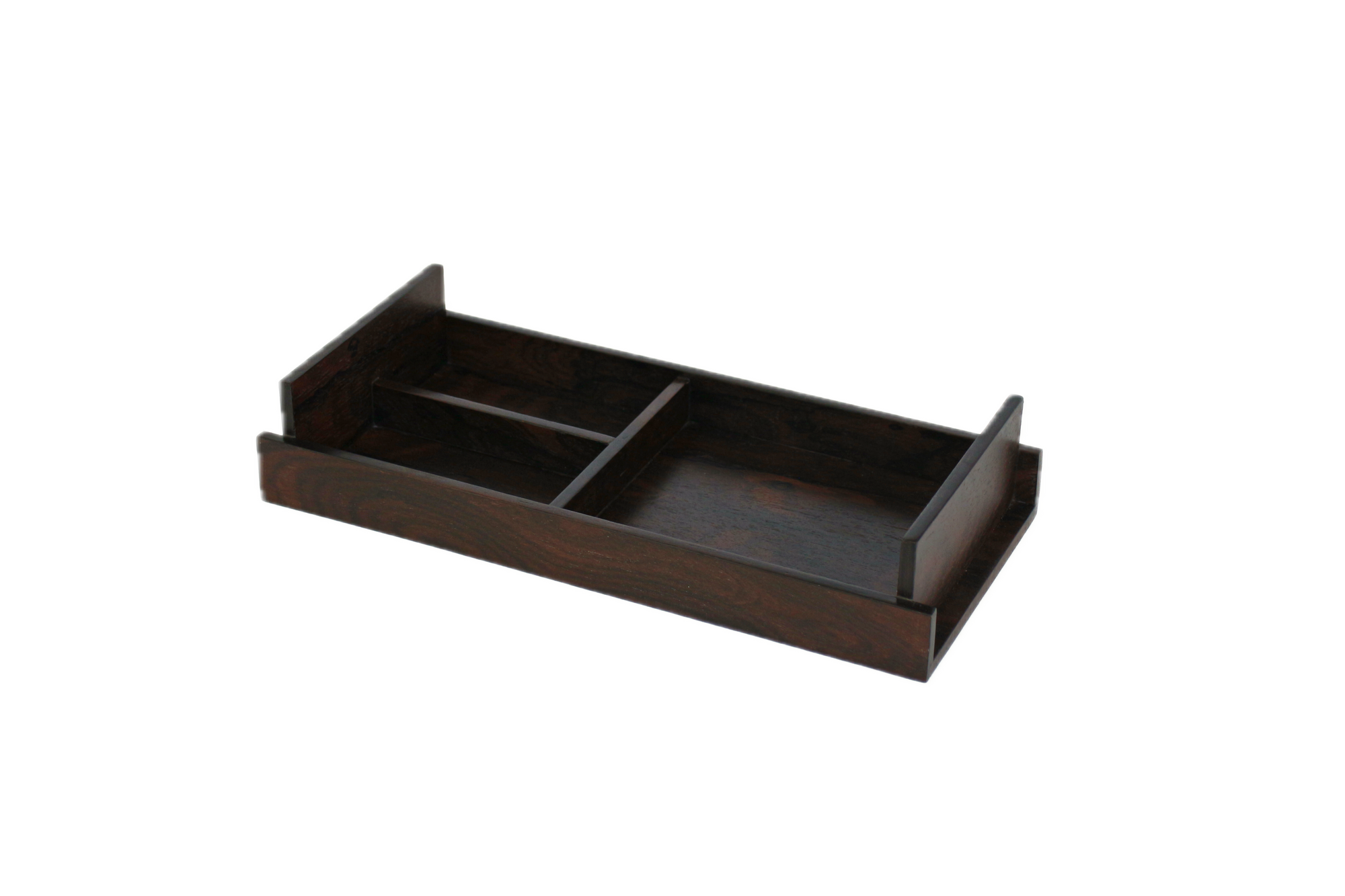 handcrafted ziricote coin tray rare wood luxury desk accessory UK