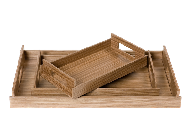 MEDIUM Wood Trays - Warm Walnut