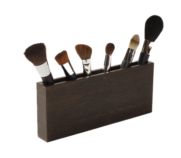 Bathroom Accessories Set - Smoked Oak