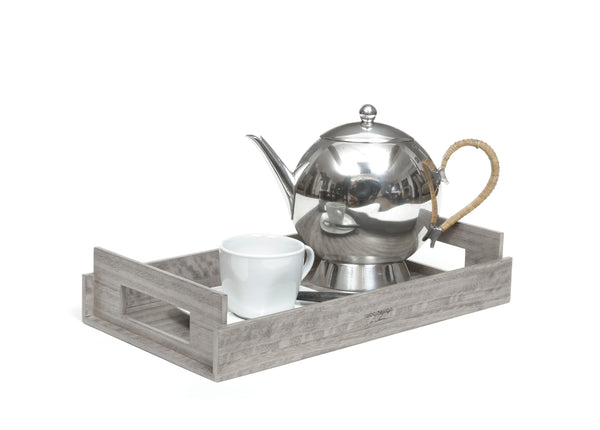 Nest of Wood Trays - Sterling Grey