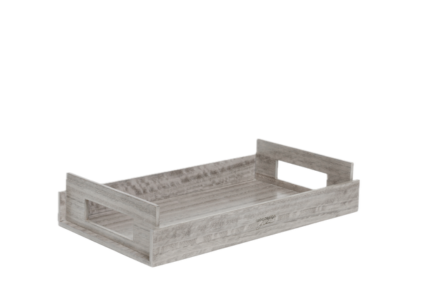 Nest of Wood Trays - Sterling Grey