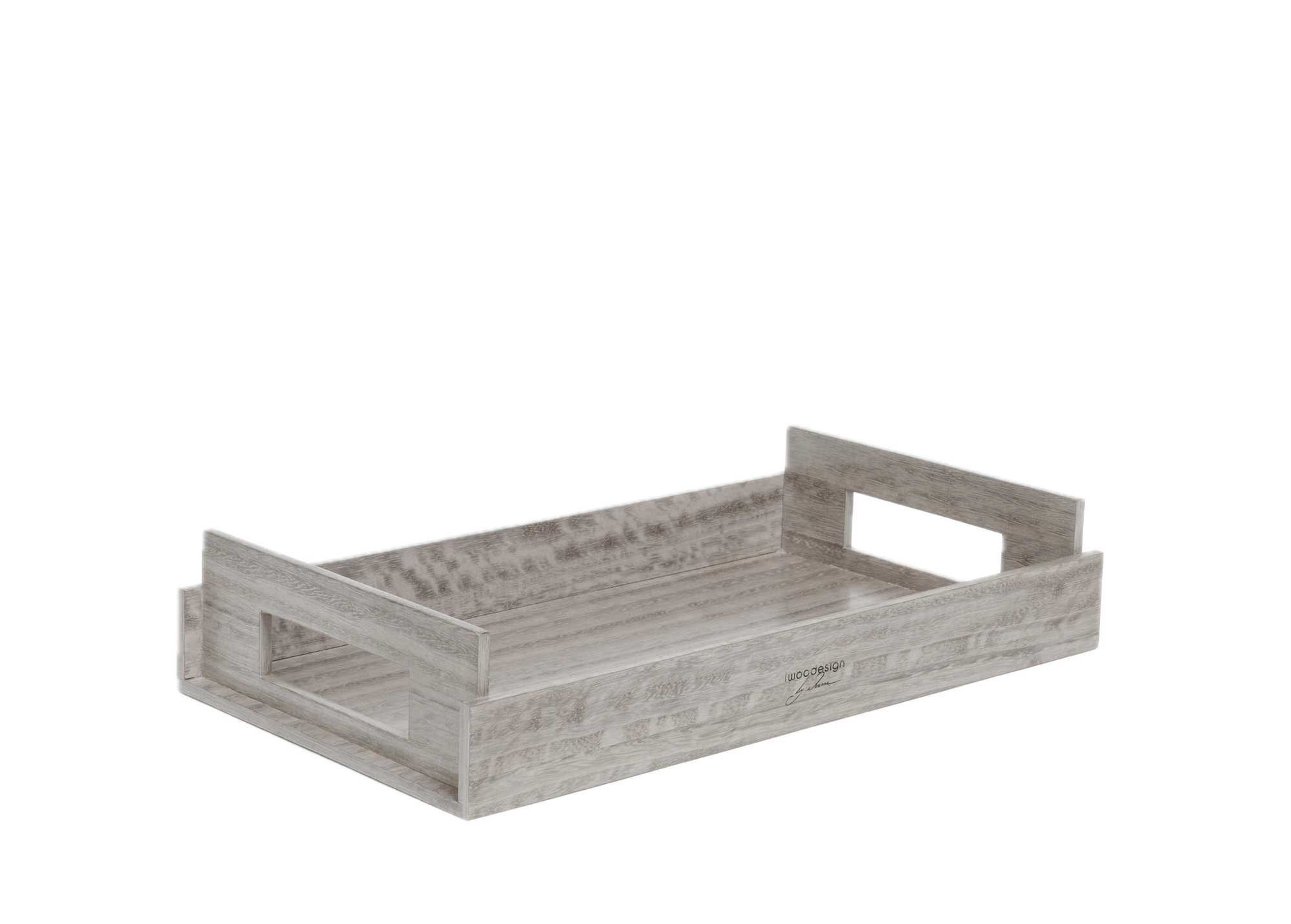 SMALL Wood Trays - Sterling Grey
