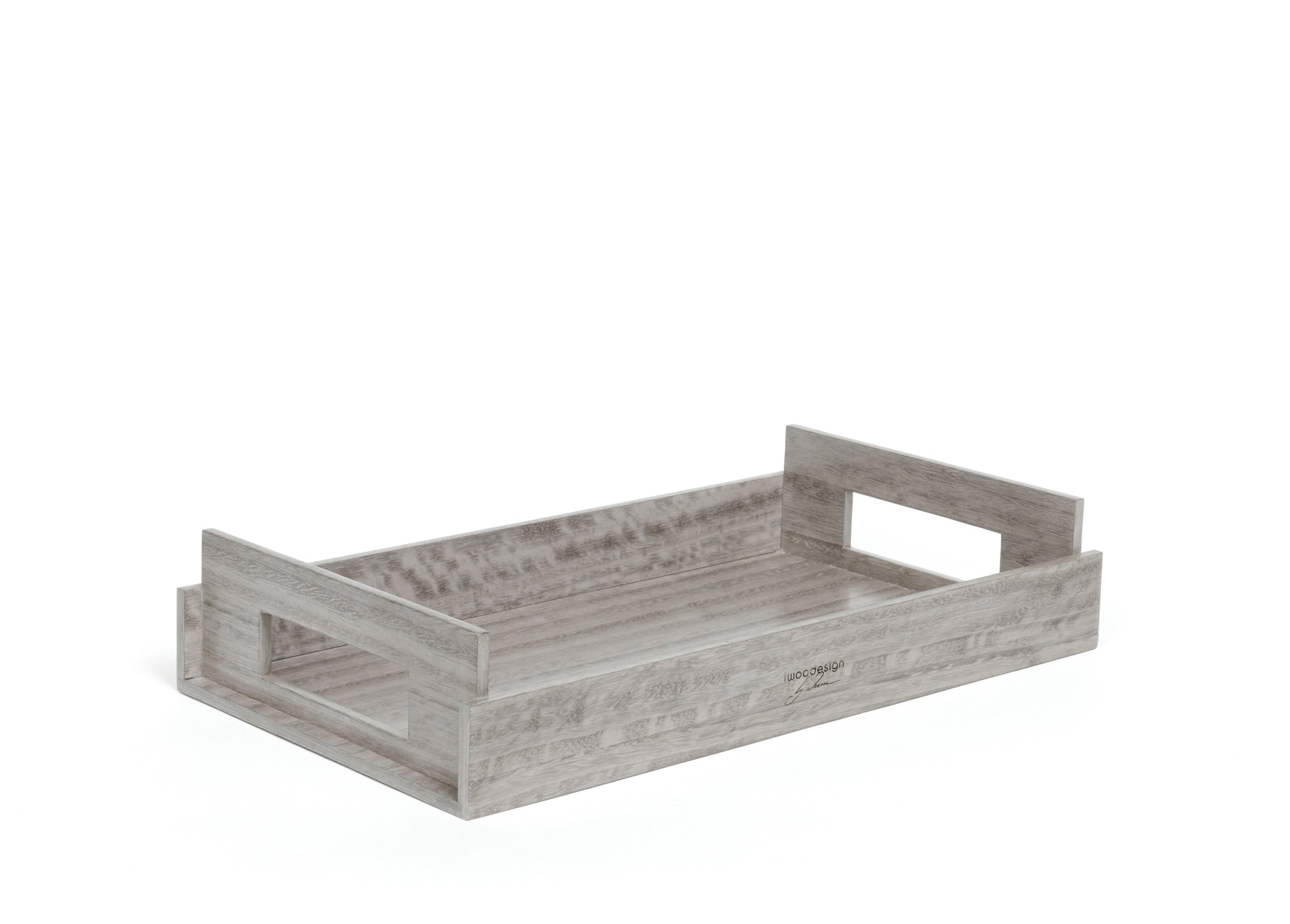 SMALL Wood Trays - Sterling Grey