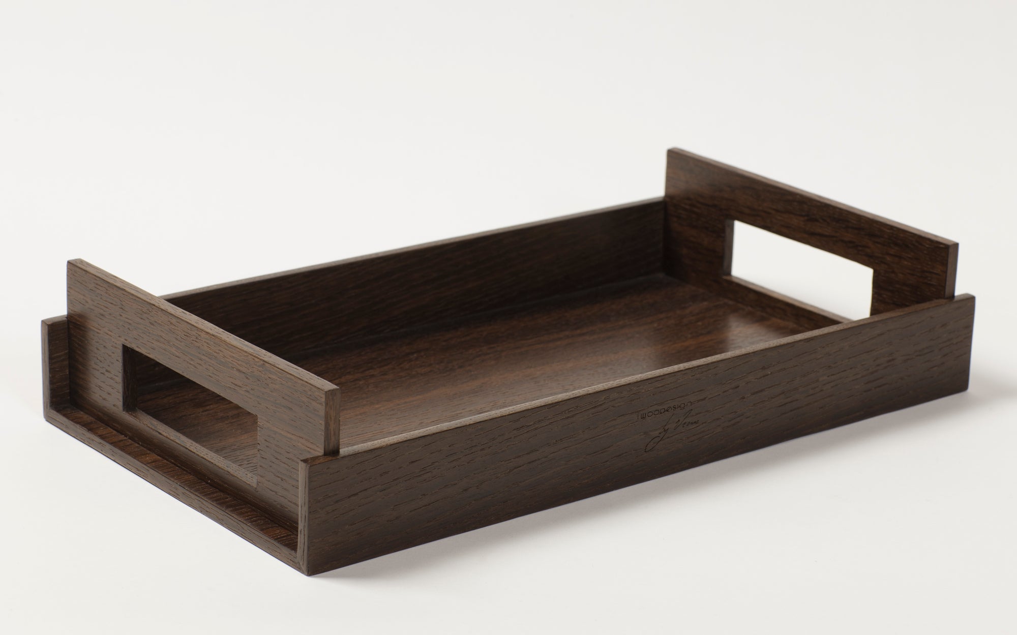 Nest of Wood Trays - Smoked Oak