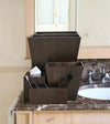 Bathroom Accessories Set - Smoked Oak