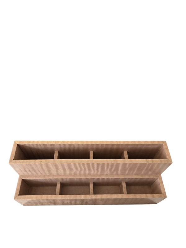 Bathroom Organiser - Blush Curly Maple