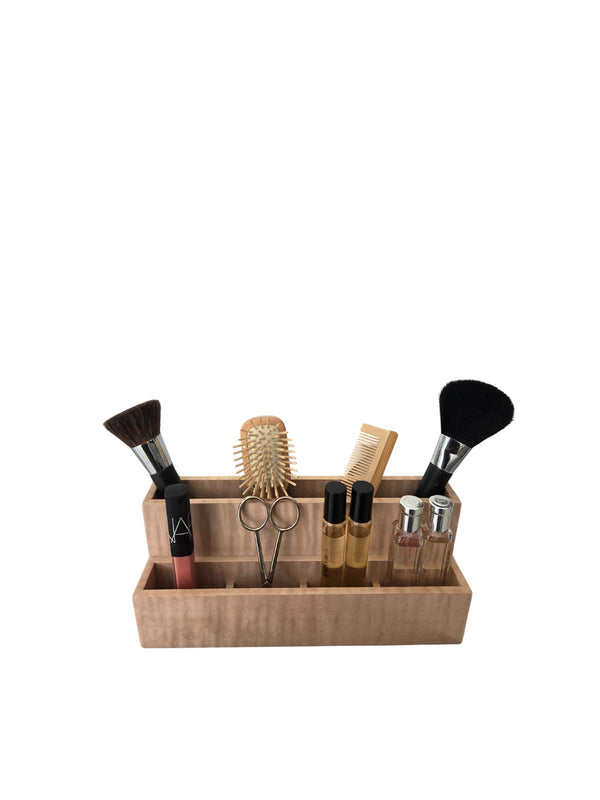 Bathroom Organiser - Blush Curly Maple