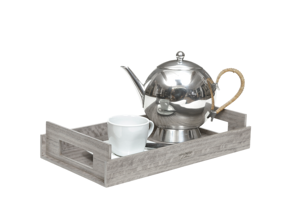 Nest of Wood Trays - Sterling Grey