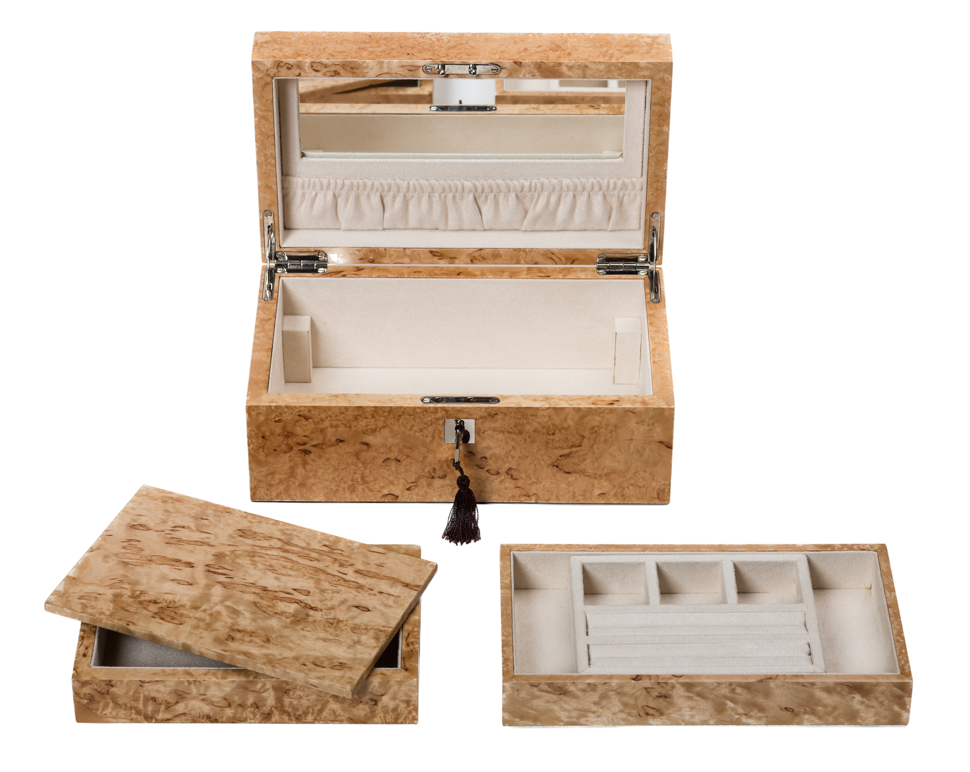 Karelian Birch Exclusive Creations Jewellery Box