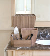 Bathroom Accessories Set- Warm Walnut