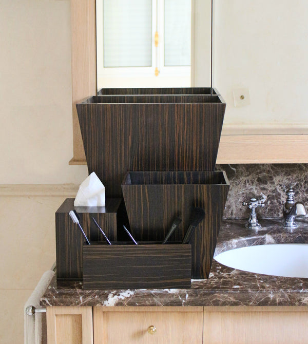 Mini Bins - Dark Ebony Wood