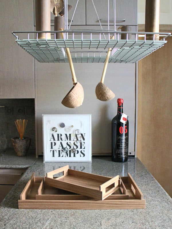 Nest of Wood Trays - Warm Walnut