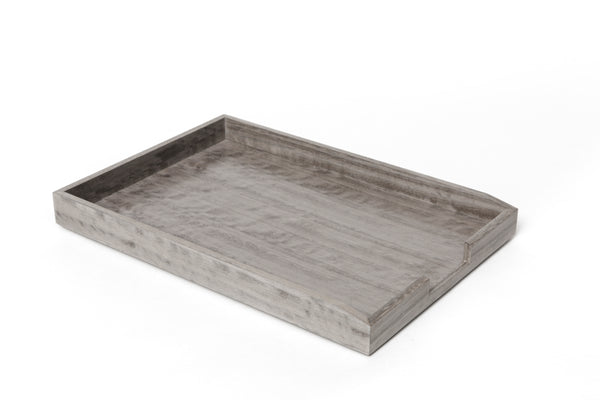 Set of 3 Stackable Letter Trays - Sterling Grey