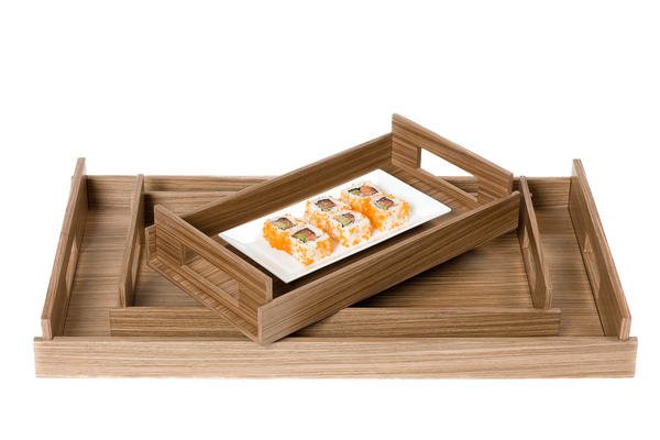 LARGE Wood Trays - Warm Walnut