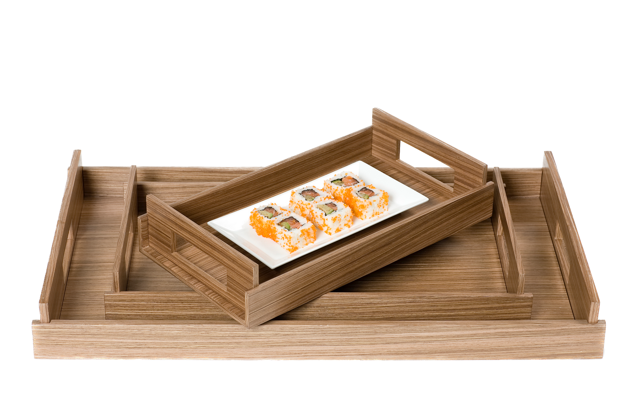 MEDIUM Wood Trays - Warm Walnut